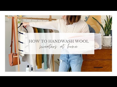 How to hand wash wool sweaters at home