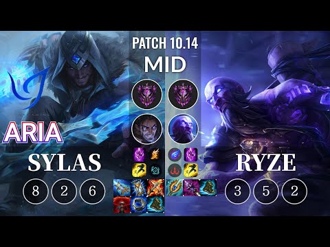 CGA Aria Sylas vs Ryze Mid - KR Patch 10.14