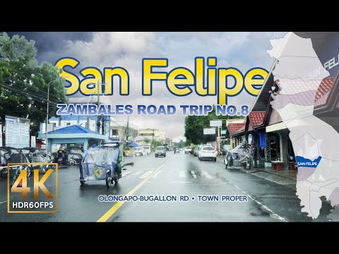 SAN FELIPE Zambales Rainy Afternoon Drive | Zambales Philippines | 4K