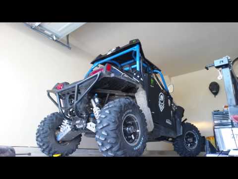 Polaris RZR Exhaust 2014 RZR 800S stock exhaust vs big gun eco slip on