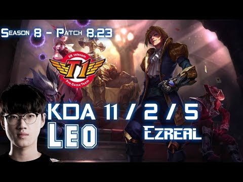 SKT T1 Leo EZREAL vs LUCIAN ADC - Patch 8.23 KR Ranked