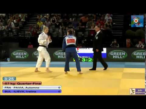 Judo 2014 European Championships Montpellier: Pavia (FRA) - Ilieva (BUL) [-57kg] QF