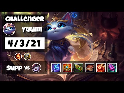 Yuumi vs Lulu TURKISH Challenger SUPPORT (4/3/21) - v11.13