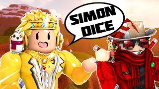 JUGANDO SIMON DICE CON RODNY ROBLOX
