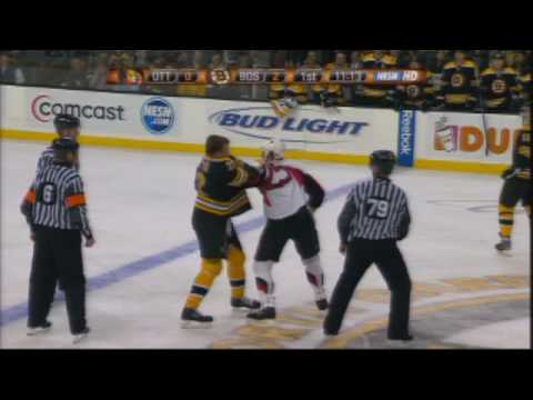 Chris Neil vs Shawn Thornton Jan 8, 2009