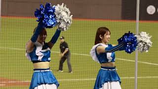 20250302 台湾交流試合　応援開始するファイターズガール