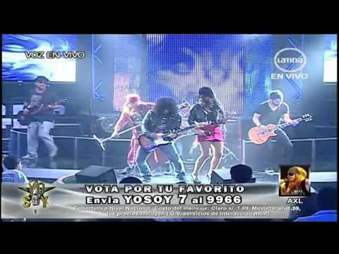 Yo Soy Perú 2-Axl Rose Y Amy Winehouse-Sweet Child O' Mine HD 06-08-2012