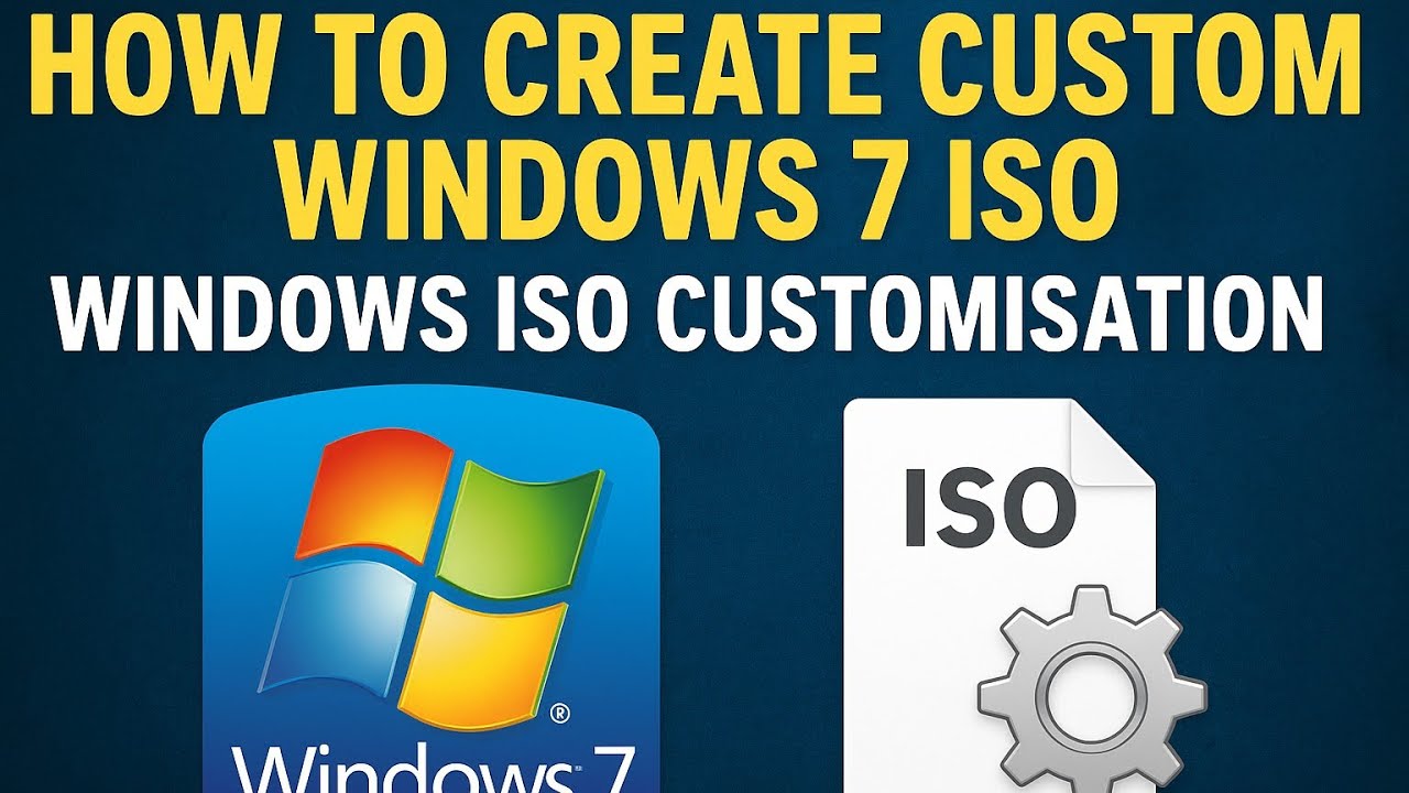 How to create Custom Windows 7 ISO । Windows Iso Customisation