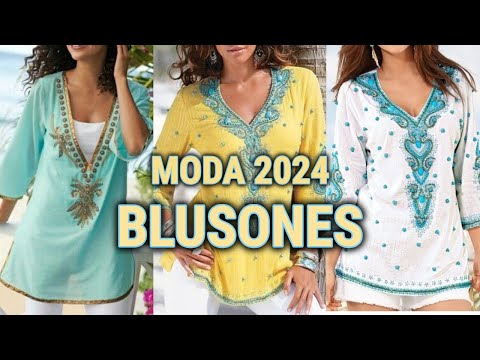 BLUSONES DE MODA 2204 BONITOS y ELEGANTES/ blusones de moda 2024