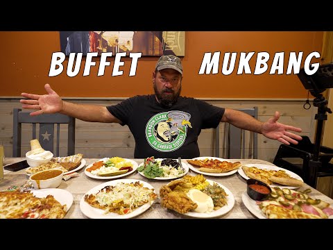 Pizza Ranch Buffet Mukbang in Dickinson North Dakota