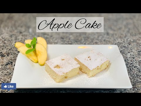 The easiest and super moist apple cake ever! Prepare it in 5mins and bake it for 30 mins!