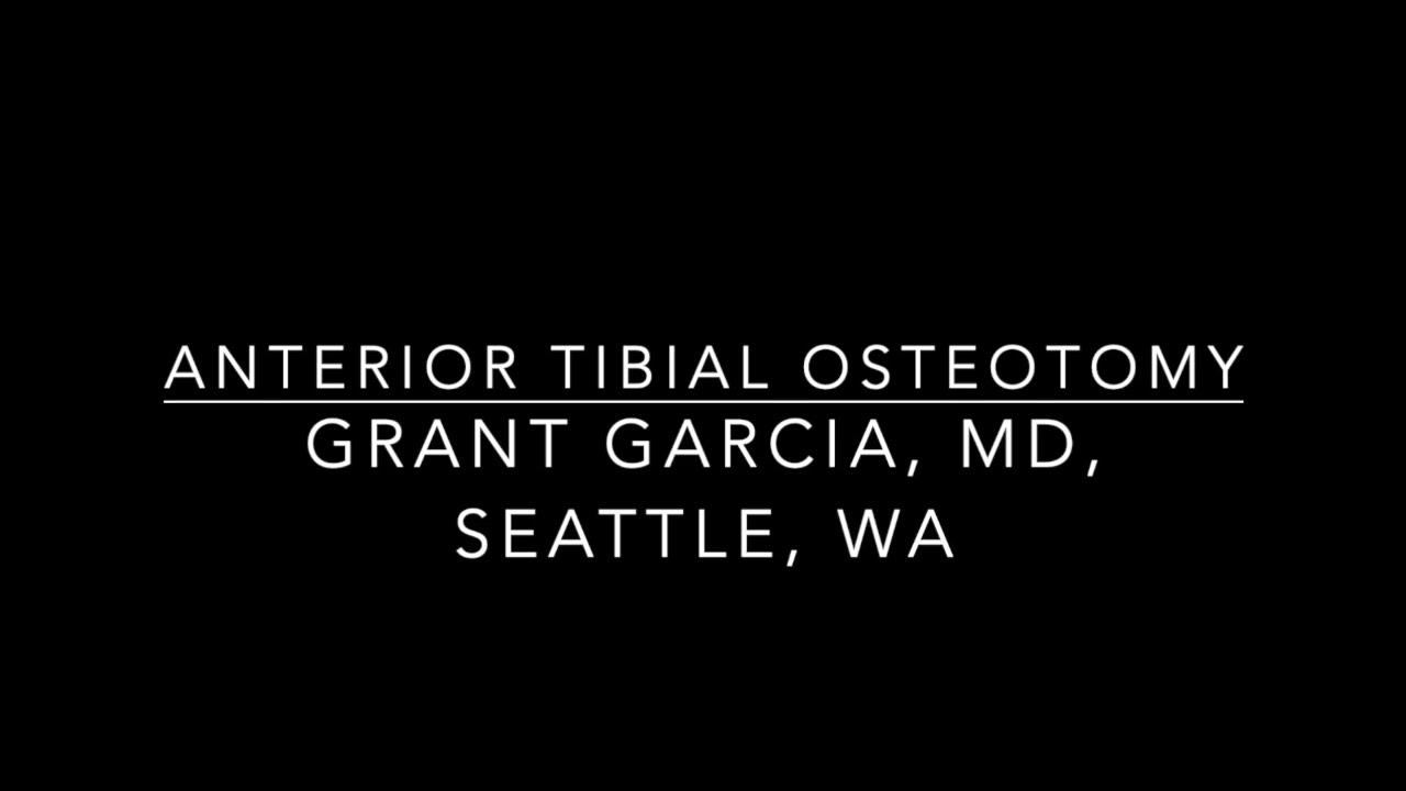 Dr. Garcia demonstrates his anterior tibial osteotomy technique