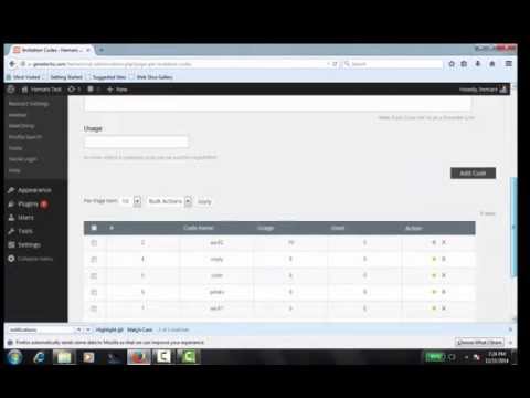 Part of a video titled Pie Register - Use Invitation Codes for Private and Exclusive Websites