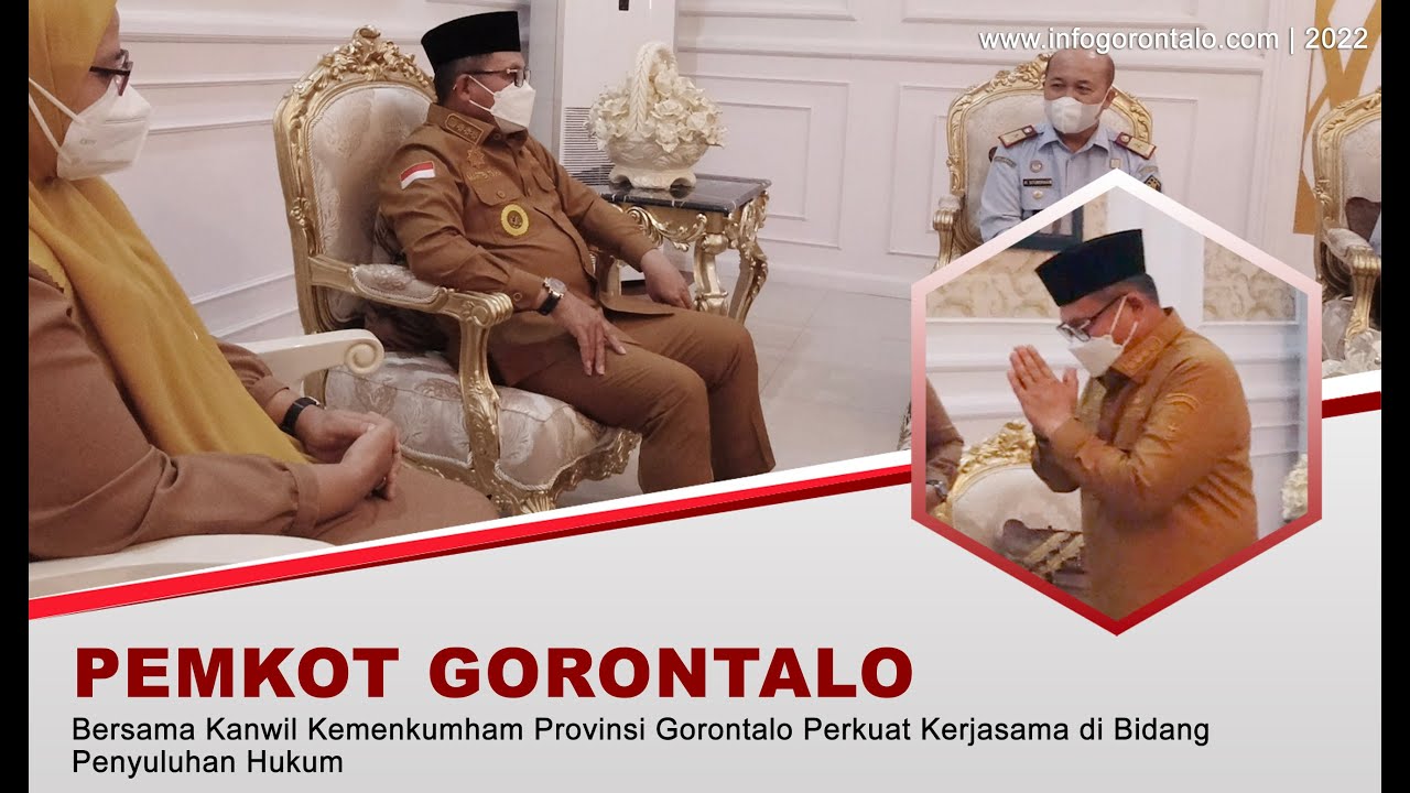 Pemkot Gorontalo dan Kanwil Kemenkumham Perkuat Kerjasama di Bidang Penyuluhan Hukum