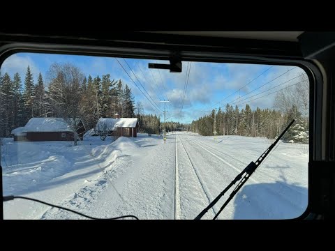 SWEDISH WINTER EXPRESS - 4K Train Driver's View (Stockholm to Gothenburg)