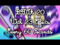 BFDIA 20 With 23 Effects Every 60 Seconds