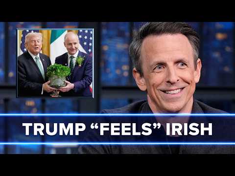 川普「感覺」自己有愛爾蘭血統！🇮🇪 (Trump “Feels” Like He Has Irish Blood)