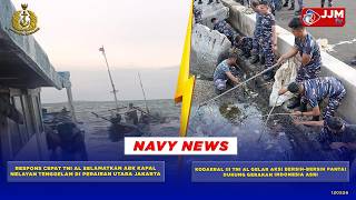 Download lagu NAVY NEWS - Indonesian Navy Rescues Crew of Sinking Fishing Boat & Indonesian Navy Holds Beach Cl... mp3
