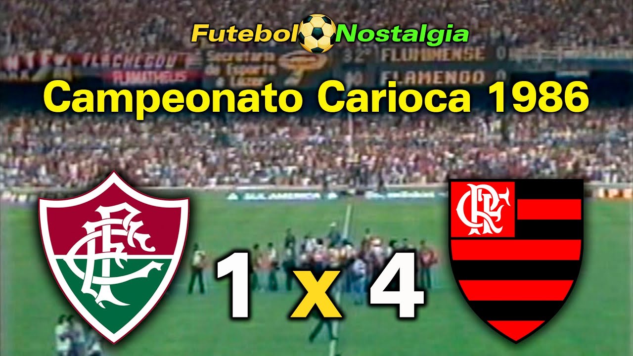 Fluminense 1 x 4 Flamengo - 16-02-1986 ( Campeonato Carioca )
