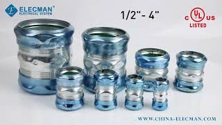 ELECMAN ® Raintight EMT Couplings Compression Type