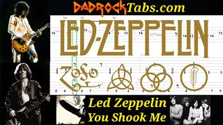 You Shook Me  - Led Zeppelin - Guitar + Bass TABS Lesson 