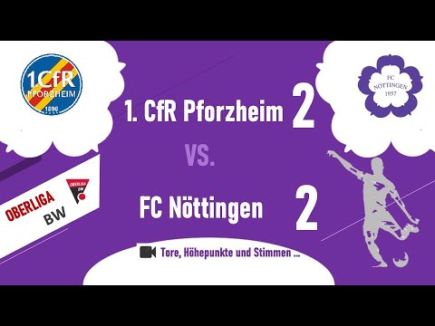 Oberliga Baden-Württemberg: 1.CfR Pforzheim - FCN 2 : 2  (1:2) ...
