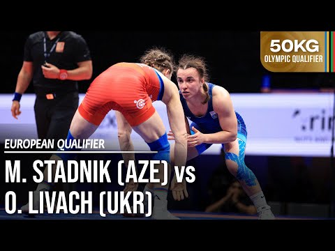 Mariya STADNIK (AZE) vs. Oksana LIVACH (UKR) | 2024 European OG Qualifier | Semi Final | WW 50Kg