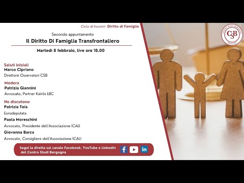 Ciclo Diritto di Famiglia | “Diritto di Famiglia Transfrontaliero”