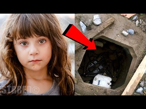 Niña de 6 años se encontraba jugando de pronto mira dentro de este hueco y sale corriendo impactada. Video