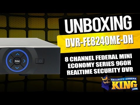 Unboxing - 8 Channel Federal Mini Economy Series 960H Realtime Security DVR - DVR-FE8240ME-DH