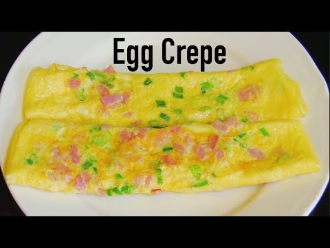 Green Onion Egg Crepe : Easy Recipe