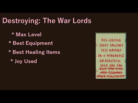 Destroying: The War Lords (LISA: the Joyful - Definitive Edition)