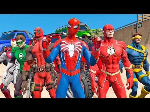 CARROS e SUPER HERÓIS! GTA V - IR GAMES