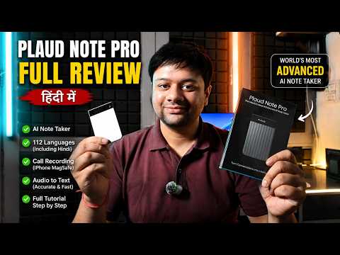PLAUD AI Plaud Note Pro AI-Powered Transcriber (Black) video