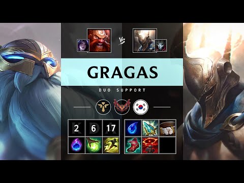 Gragas Support vs Pantheon - KR Grandmaster Patch 25.17
