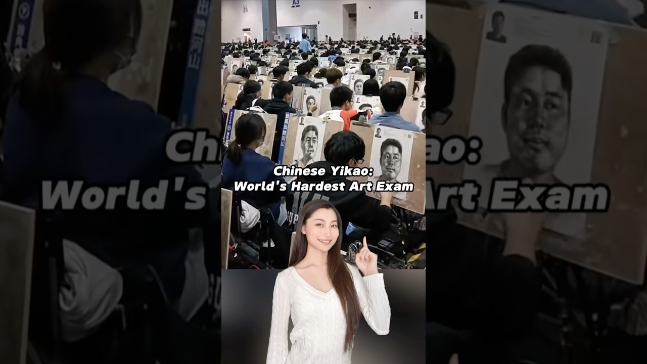 Chinese Yikao: World’s Hardest Art Exam 🫢 #china #college #chinesestudents #study #chineseculture
