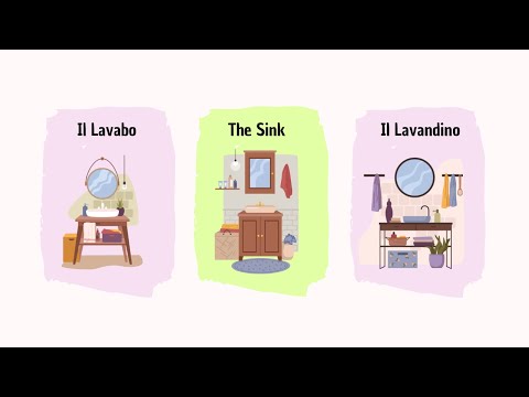 Italian Lesson The House Part 2 ( Il Bagno / The Bathroom ) With Phrases And English Meaning.