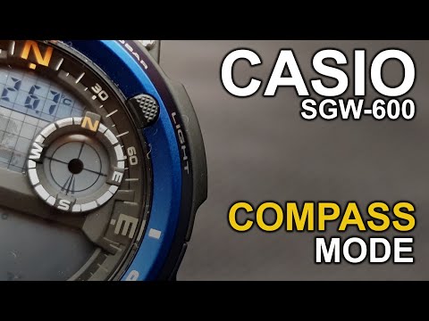 Casio SGW-600 - Compass mode & Sensor calibration on module 3451