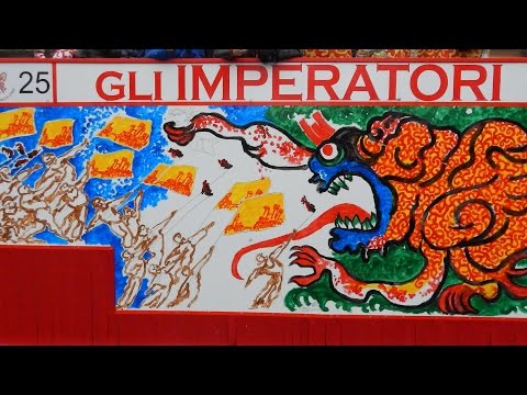 Gli Imperatori carro da getto - Carnevale Ivrea 2015