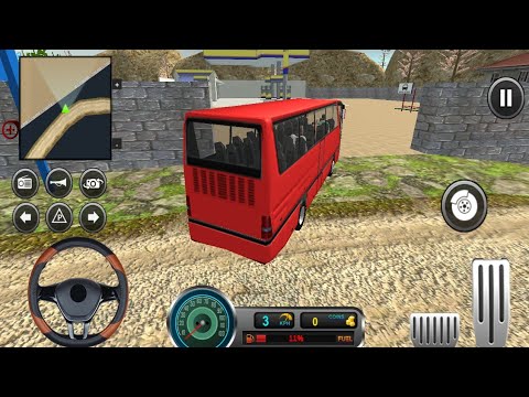 Uphill Offroad Bus Driving Simulator - Bus Driving On Hills - Android Gameplay