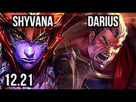 SHYVANA vs DARIUS (TOP) | 4.1M mastery, 5/0/5, 1200+ games | EUW Diamond | 12.21