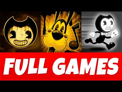 All Bendy and the Ink Machine Mobile Games - Gameplay Walkthrough - Full Games & Endings