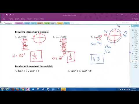 8.3 Day 1 More Trig and Quadrants