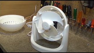 WOOZOO PCF-HE18N 10" Personal Air Circulating Desk Fan Tear Down