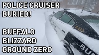 Police cars buried in 15 foot SNOW DRIFTS! Buffalo ground zero from once-in-a-generation blizzard!