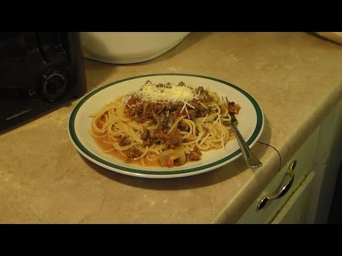 Spaghetti in Bolognese Sauce