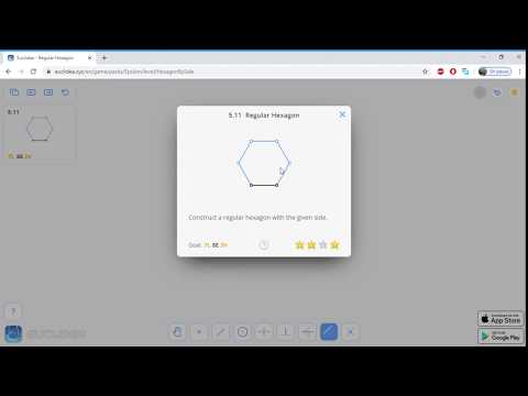 5.11 Euclidea - Regular Hexagon Soluce - 7L 8E 2V