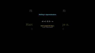 Stirling’s Formula #maths #manim #math #shorts #physics #physik #mathematics #statistics #education