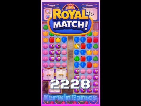 Royal Match Level 2228 - No Boosters Gameplay