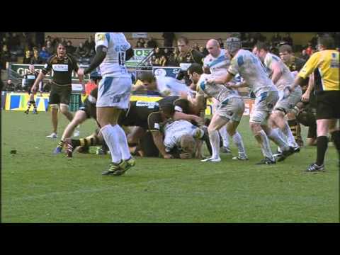London Wasps 12 v 15 Exeter Chiefs - Aviva Premiership Rugby Highlights Round 15 | 18-02-12
